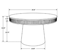 Ortega Round Marble Dining Table - What&