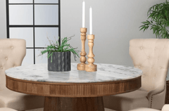 Ortega Round Marble Dining Table - What&