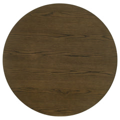 Ottowa 47-inch Round Wood Dining Table with Shelf Brown - What&