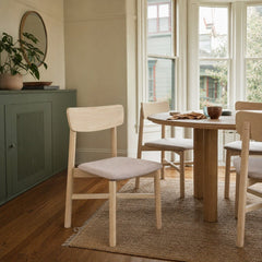 Parkridge Dining Side Chair White Washed styled in Portland NW 23rd Victoriwith a bay window living room - What&