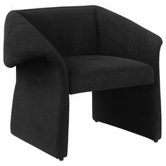 Ramsey Upholstered Sloped Arm Accent Chair Black - What&