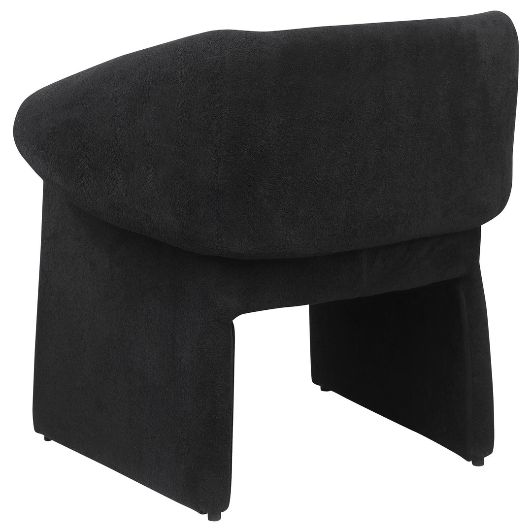 Ramsey Upholstered Sloped Arm Accent Chair Black - What&