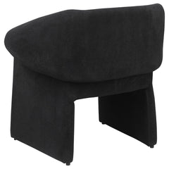 Ramsey Upholstered Sloped Arm Accent Chair Black - What&