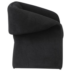 Ramsey Upholstered Sloped Arm Accent Chair Black - What&