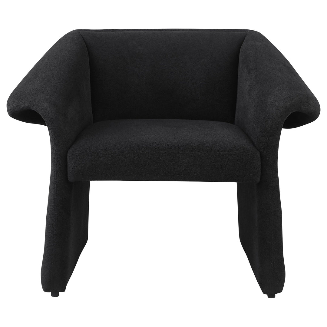 Ramsey Upholstered Sloped Arm Accent Chair Black - What&