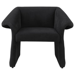 Ramsey Upholstered Sloped Arm Accent Chair Black - What&