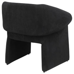 Ramsey Upholstered Sloped Arm Accent Chair Black - What&
