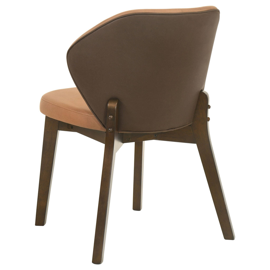Randolph Dining Side Chair Butterscotch and Brown - What&
