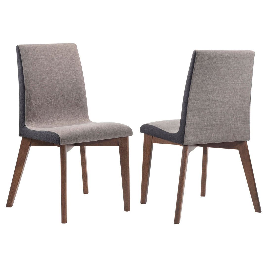 Redbridge Upholstered Dining Side Chair Walnut (Set of 2) - What's New Furniture Portland