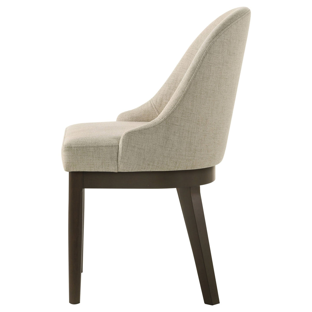 Reseda Upholstered Dining Side Chair Beige (Set of 2) - What&