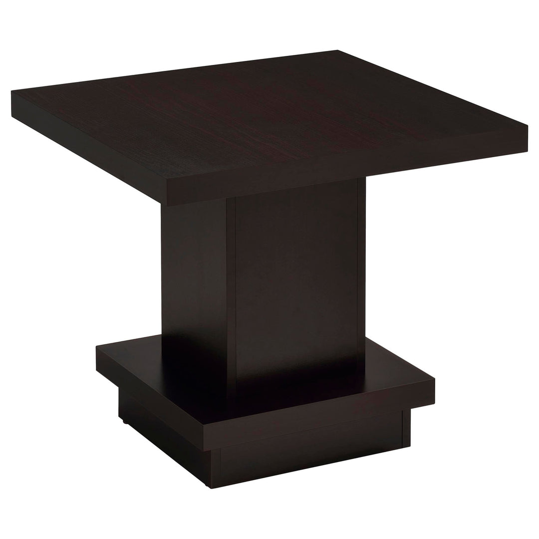Reston 2-piece Square Coffee and End Table Set Cappuccino - What&