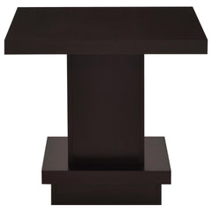Reston 2-piece Square Coffee and End Table Set Cappuccino - What&