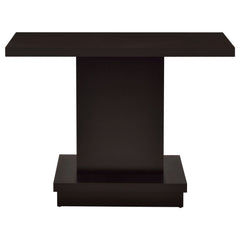 Reston Engineered Wood Pedestal Console Table Cappuccino - What&