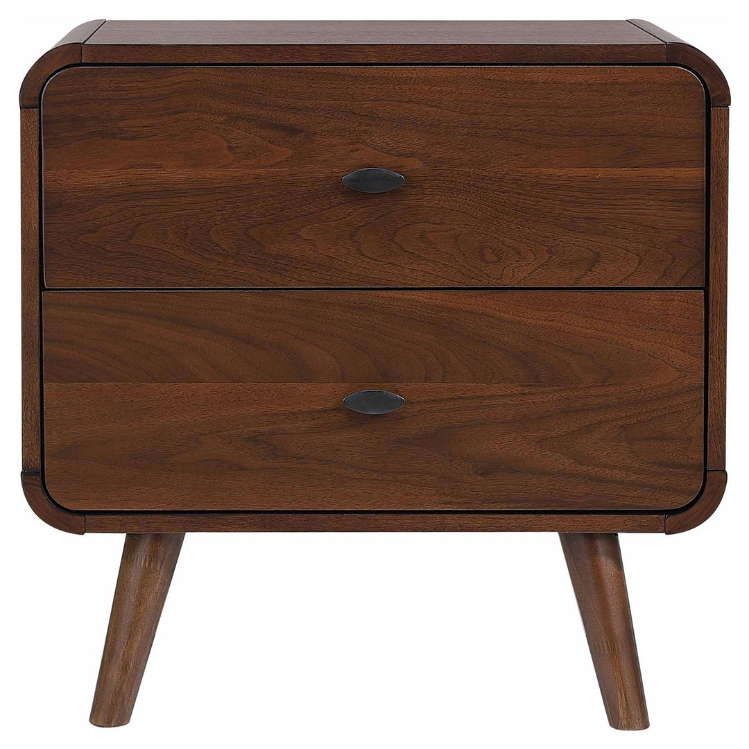 Robyn 2-drawer Nightstand in Walnut - studio - Coaster - Whats New Furniture Portland OR