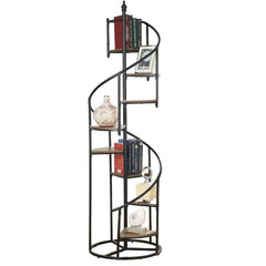 Roseglen Staircase Bookshelf - back view - mid-century modern bookcases - Whats New Furniture Portland OR