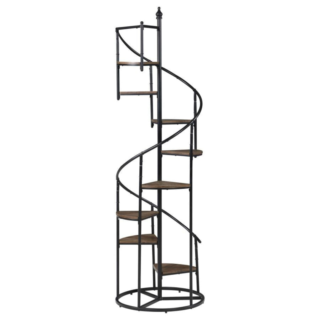Roseglen Staircase Bookshelf - detail - mid-century modern bookcases - Whats New Furniture Portland OR
