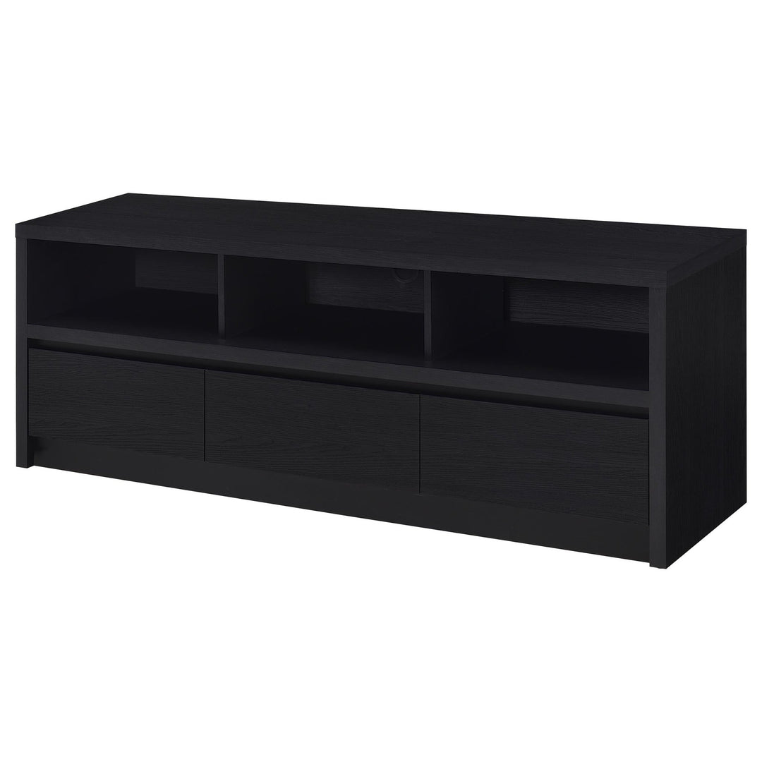 Rutland 59-inch 3-drawer TV Stand Media Console Black - What&