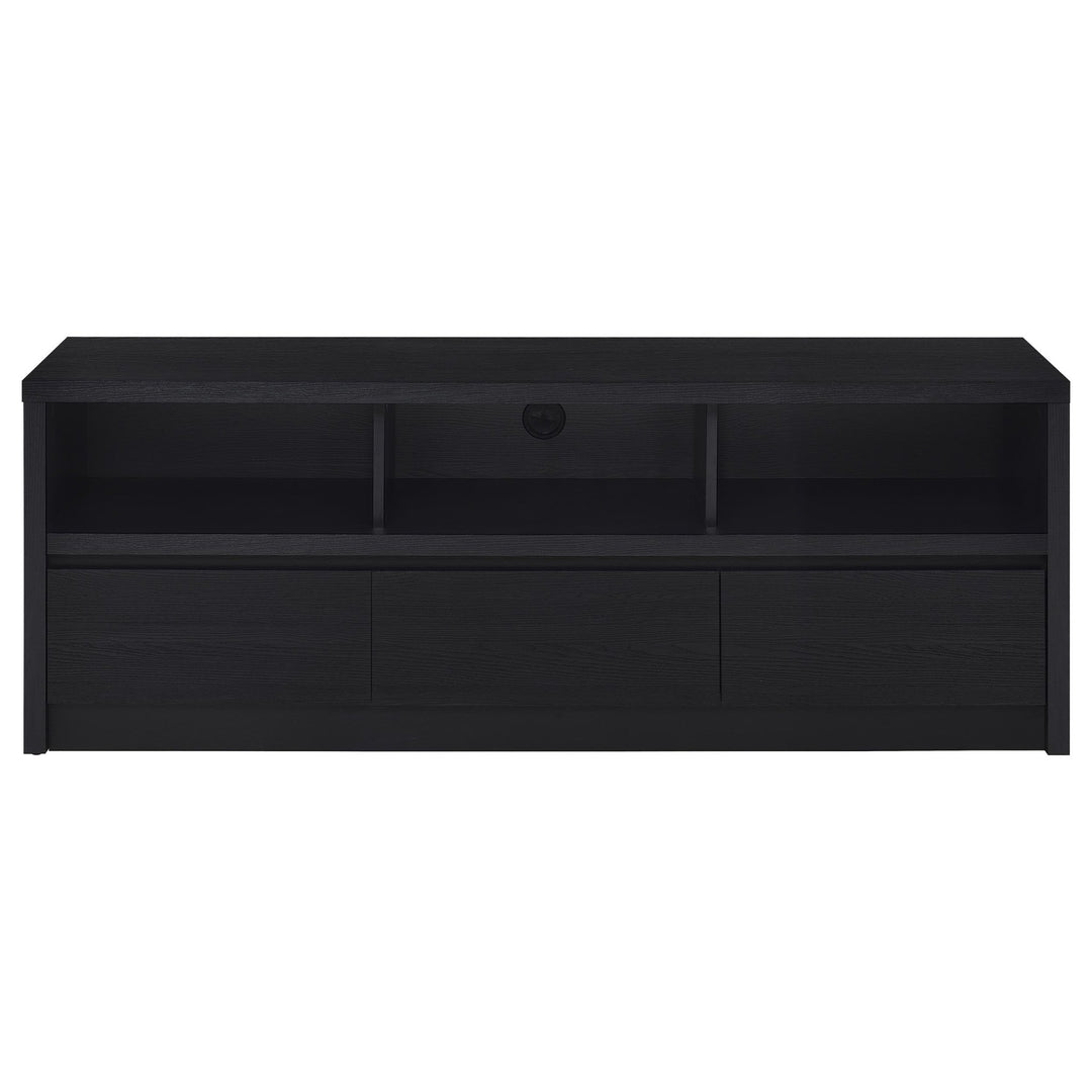 Rutland 59-inch 3-drawer TV Stand Media Console Black - What&