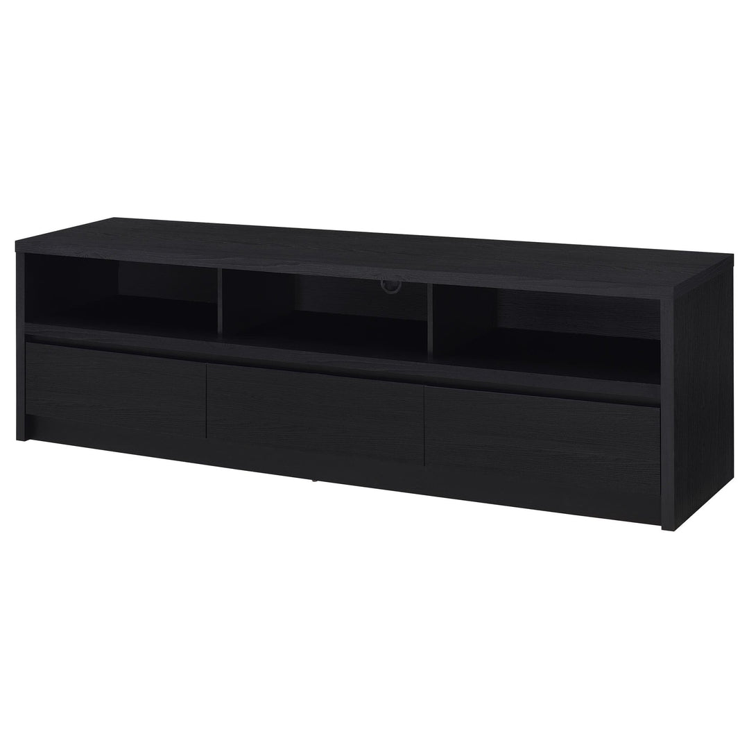 Rutland 78-inch 3-drawer TV Stand Media Console Black - What&