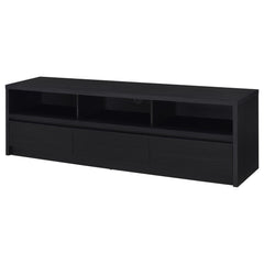 Rutland 78-inch 3-drawer TV Stand Media Console Black - What&