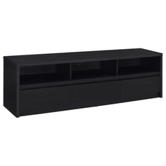 Rutland 78-inch 3-drawer TV Stand Media Console Black - What&