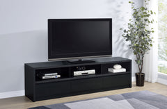 Rutland 78-inch 3-drawer TV Stand Media Console Black - What&