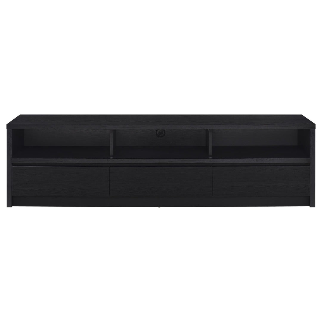 Rutland 78-inch 3-drawer TV Stand Media Console Black - What&