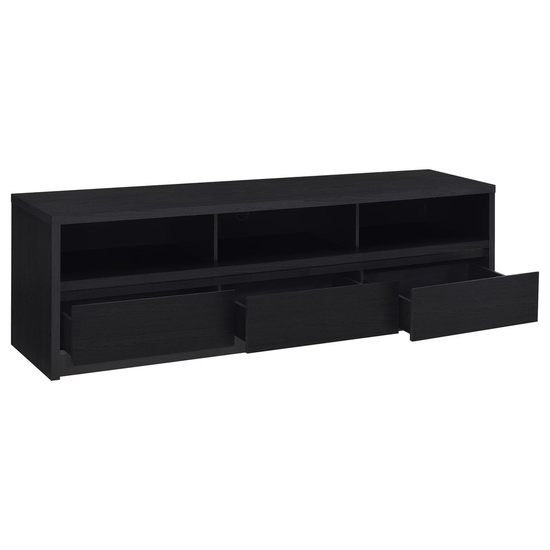 Rutland 78-inch 3-drawer TV Stand Media Console Black - What&