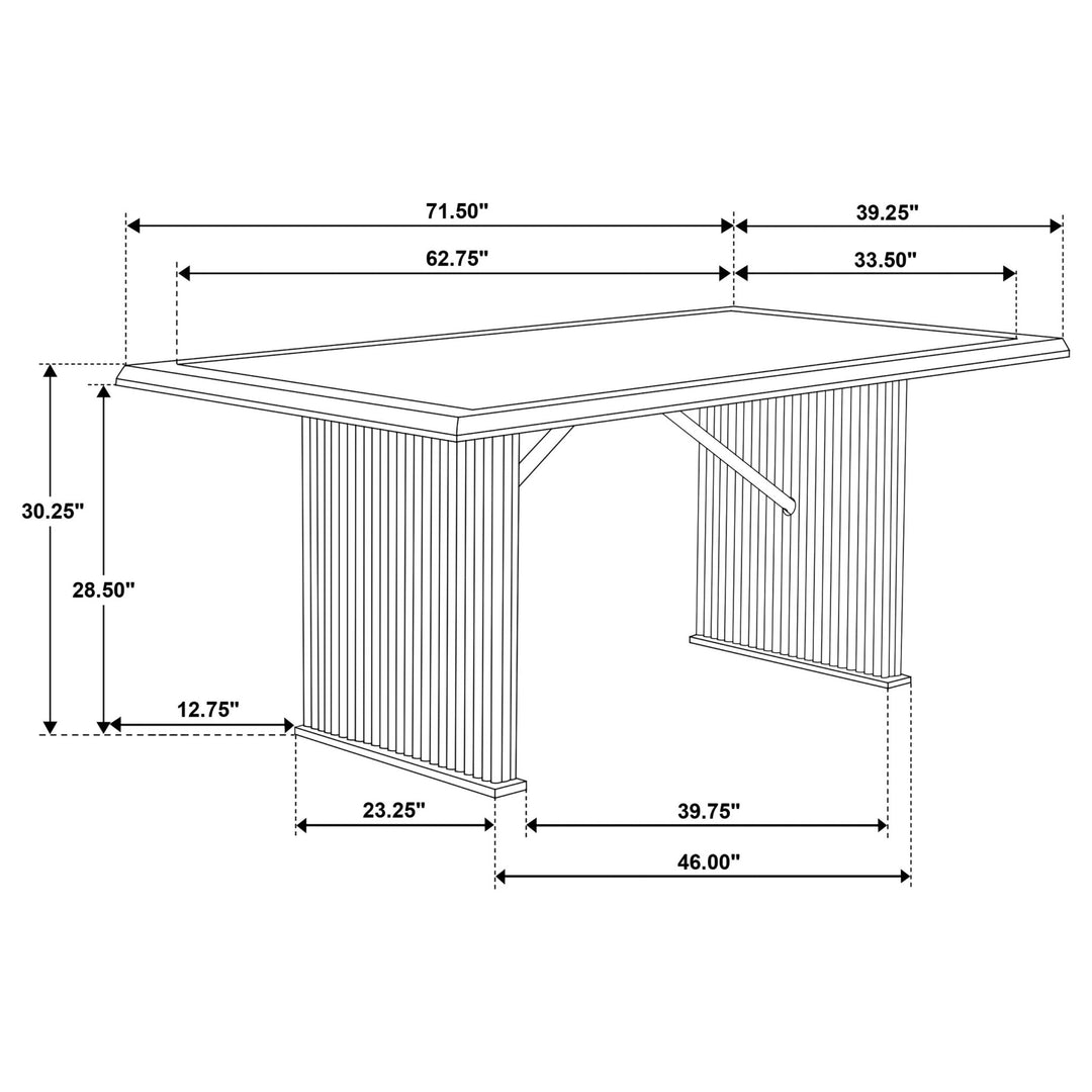 Sherwood 72-inch Rectangular Dining Table Brown - What&