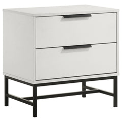 Sonora 2-drawer Nightstand Bedside Table White - What&