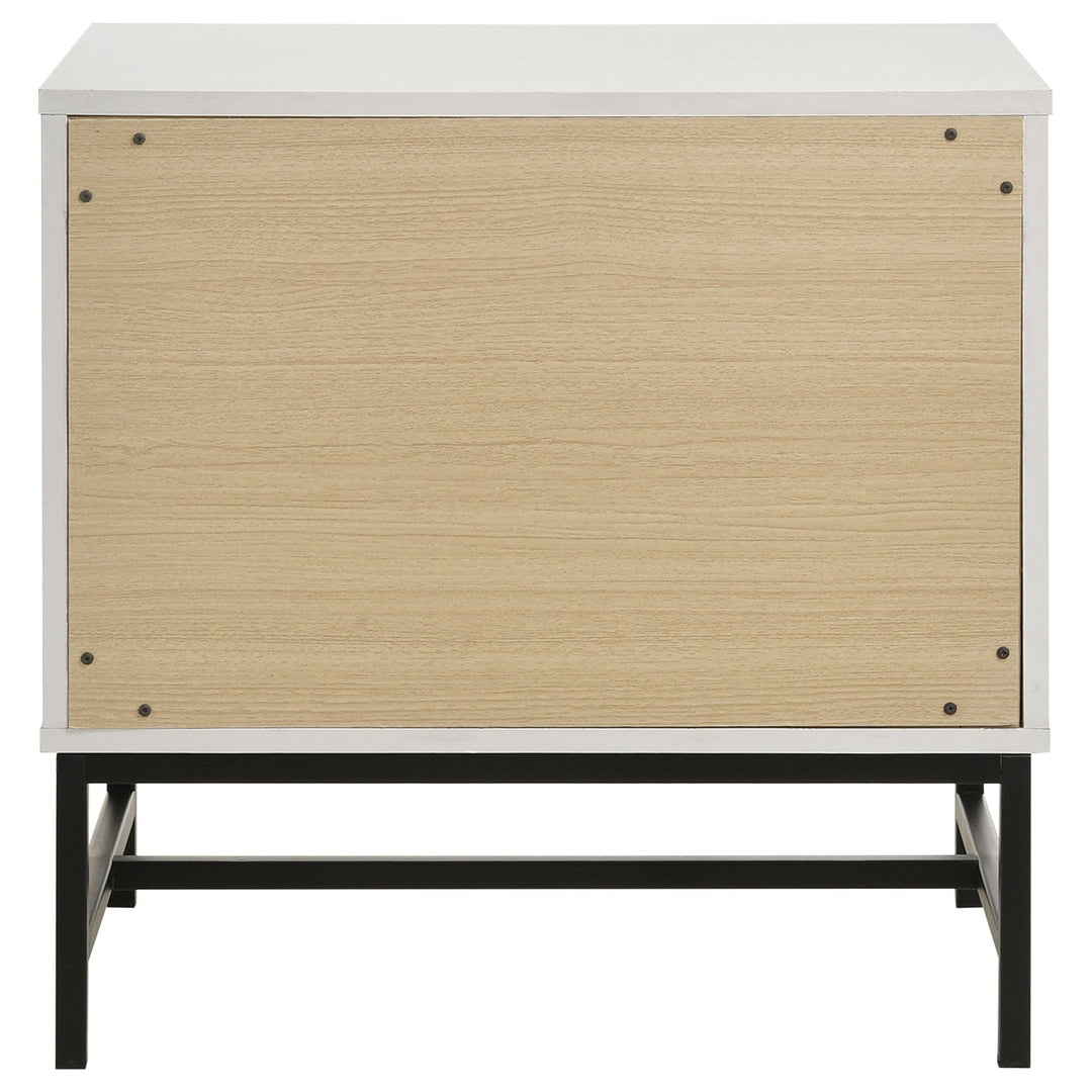 Sonora 2-drawer Nightstand Bedside Table White - What&