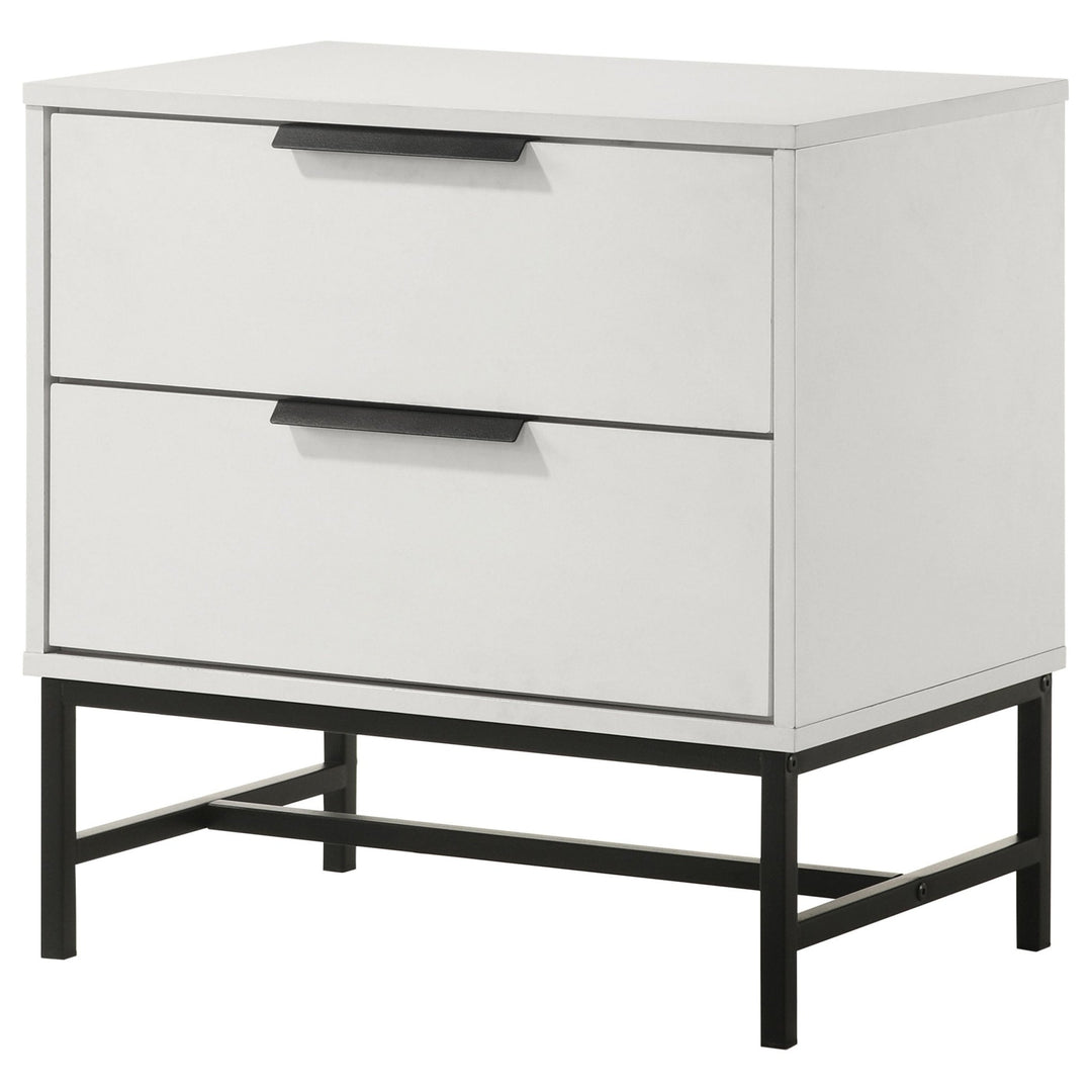 Sonora 2-drawer Nightstand Bedside Table White - What&