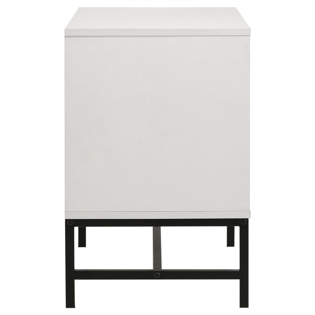 Sonora 2-drawer Nightstand Bedside Table White - What&