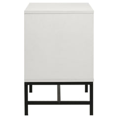 Sonora 2-drawer Nightstand Bedside Table White - What&