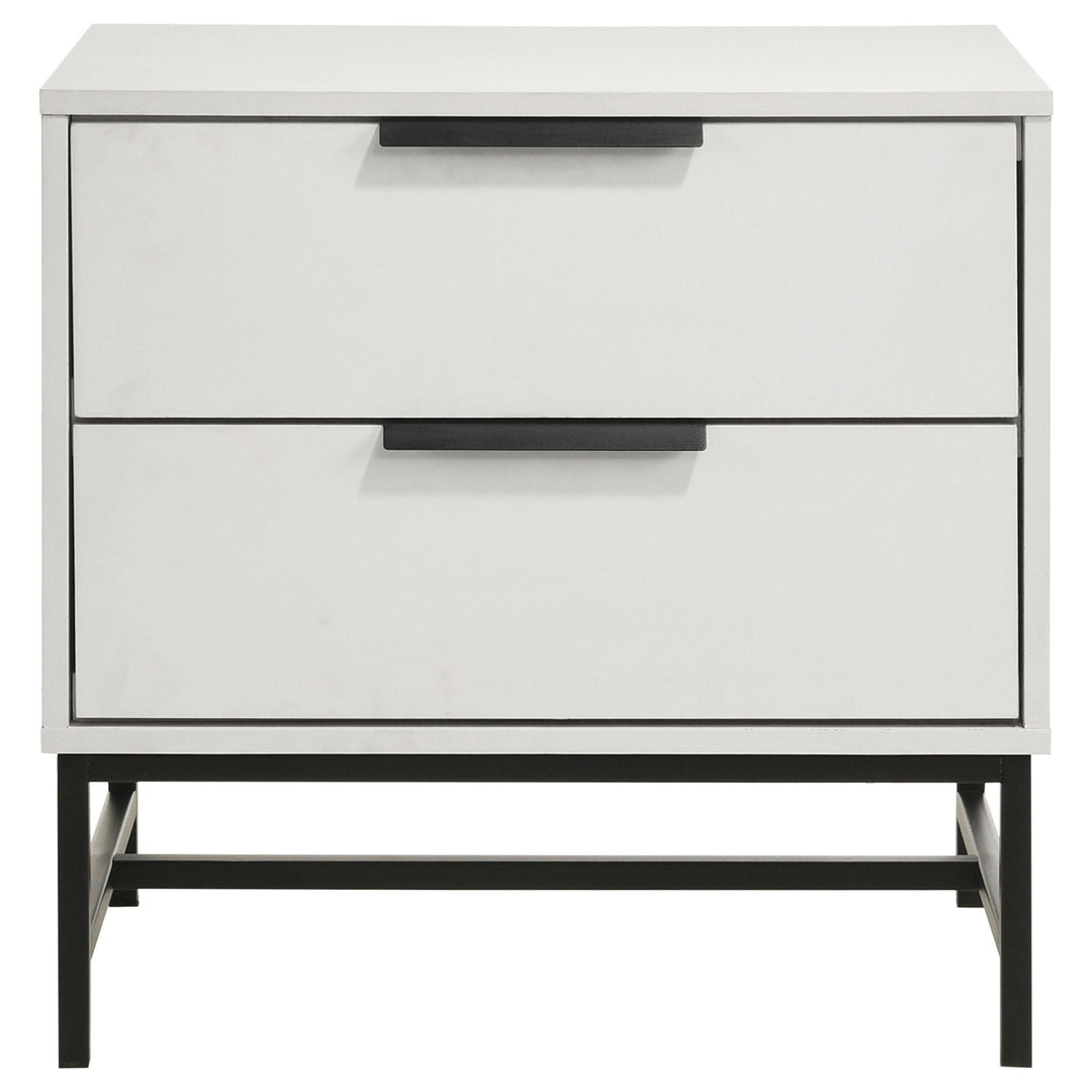 Sonora 2-drawer Nightstand Bedside Table White - What&