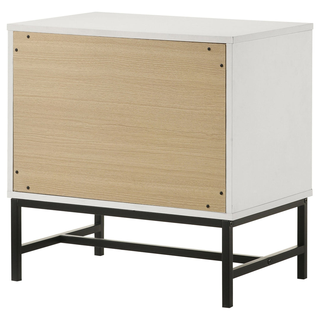 Sonora 2-drawer Nightstand Bedside Table White - What&