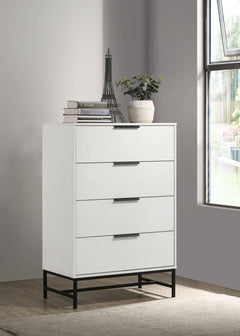 Sonora 4-drawer Bedroom Chest White - What&