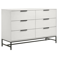 Sonora 6-drawer Bedroom Dresser White - What&