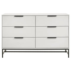 Sonora 6-drawer Bedroom Dresser White - What&