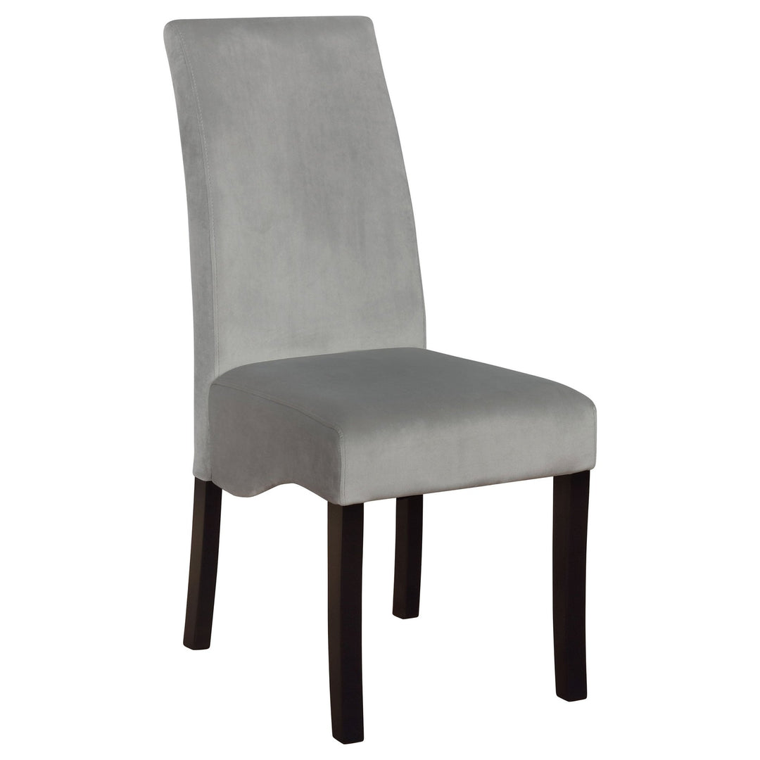 Stanton Velvet Upholstered Dining Side Chair Grey (Set of 2) - What&