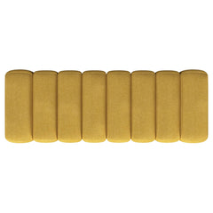 Summer Fabric Upholstered Tufted Accent Bench Mustard Yellow - What&