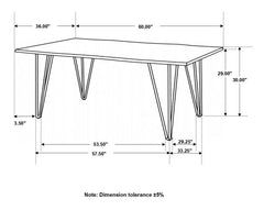 Topeka Live Edge Dining Table - Whats New Furniture - Portland, Oregon