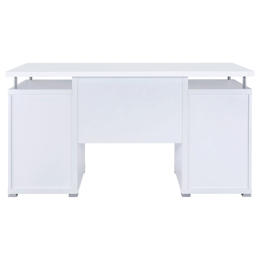 Tracy 55-inch 2-drawer Office Computer Desk White - What&