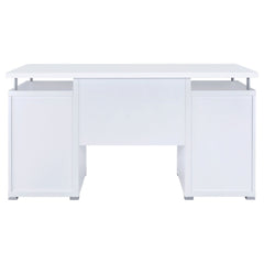 Tracy 55-inch 2-drawer Office Computer Desk White - What&