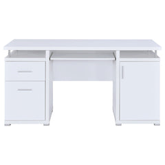 Tracy 55-inch 2-drawer Office Computer Desk White - What&
