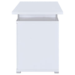 Tracy 55-inch 2-drawer Office Computer Desk White - What&
