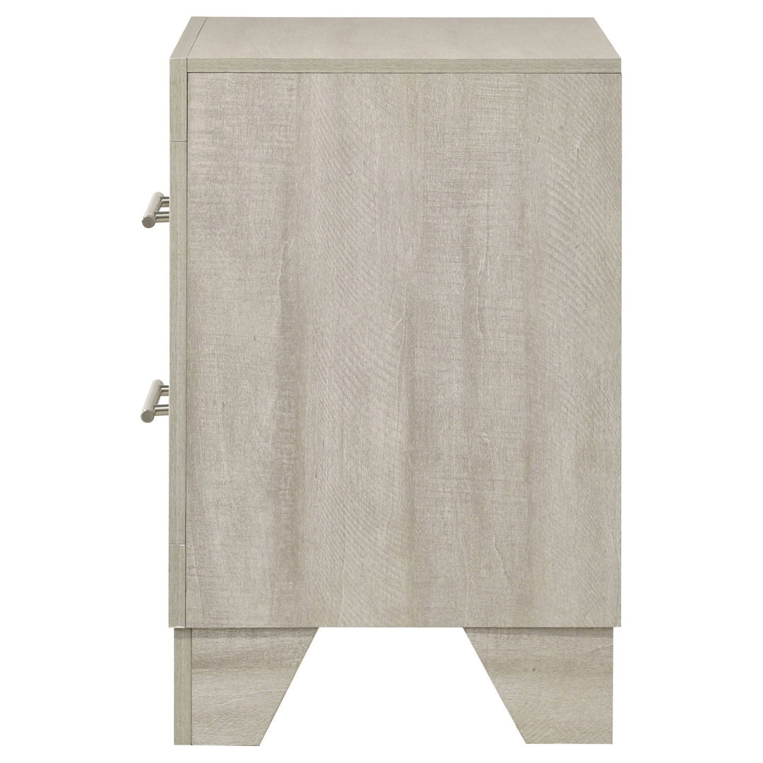 Trenton 2-drawer Nightstand Bedside Table Rustic Cream - What&