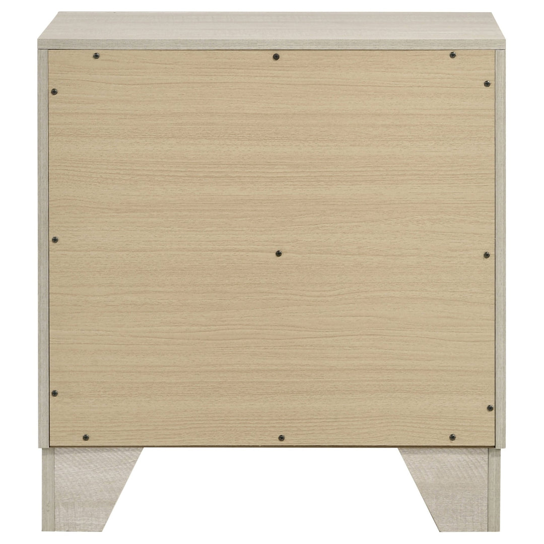 Trenton 2-drawer Nightstand Bedside Table Rustic Cream - What&