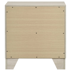 Trenton 2-drawer Nightstand Bedside Table Rustic Cream - What&