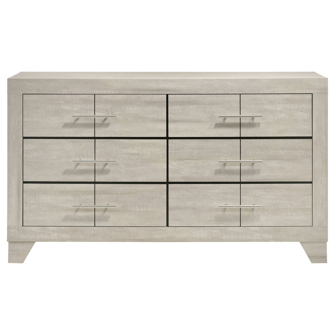 Trenton 6-drawer Bedroom Dresser Rustic Cream - What&